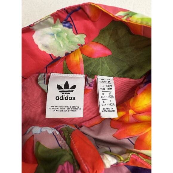 Adidas Youth Medium Floral Zip Track Jacket Excellent Condition - Picture 4 of 7